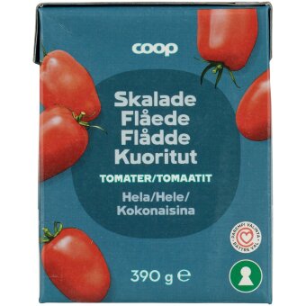 Очистленные целые помидоры Coop 390 гр Очистленные целые помидоры Coop 390 гр
