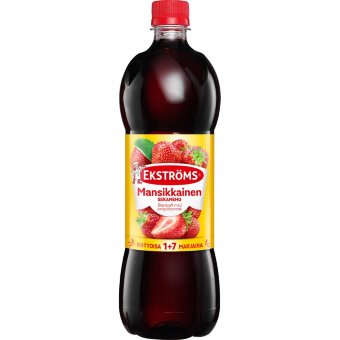 Мультифруктовый концентрат Ekströms с клубникой 0,95 л Мультифруктовый концентрат Ekströms с клубникой 0,95 л