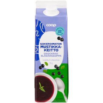 Несладкий черничный кисель Coop 1 л Несладкий черничный кисель Coop 1 л