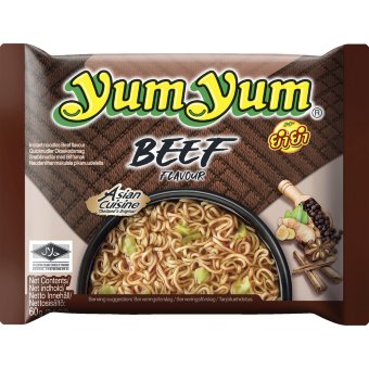 Лапша говяжья Yum Yum Beef Flavour 60 гр Лапша говяжья Yum Yum Beef Flavour 60 гр