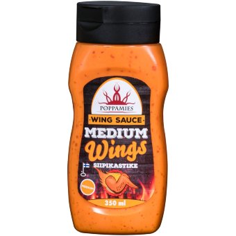 Соус для крыльев Poppamies medium 340 гр Соус для крыльев Poppamies medium 340 гр