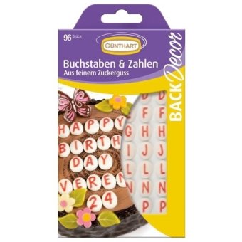 Кондитерское украшение для торта буквы и цифры 27 гр