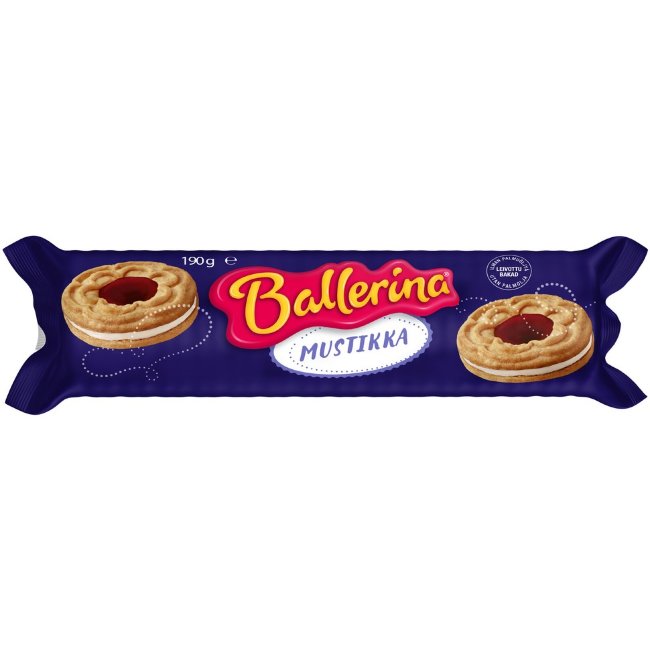 Печенье с начинкой Kantolan Ballerina черника 190 гр