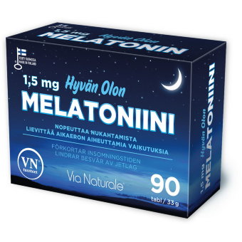 Мелатонин для сна Via Naturale Hyvn Olon 1,5mg 90 табл Мелатонин для сна Via Naturale Hyvn Olon 1,5mg 90 табл