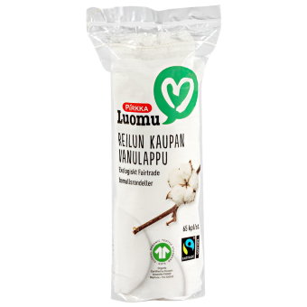 Ватные диски Pirkka Luomu Reilun 65 шт Ватные диски Pirkka Luomu Reilun 65 шт
