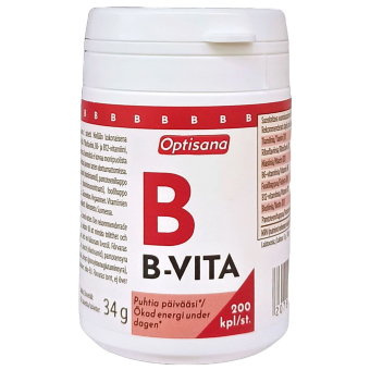 Комплекс B витаминов OPTISANA B-VITAMIINI 200 таб Комплекс B витаминов OPTISANA B-VITAMIINI 200 таб