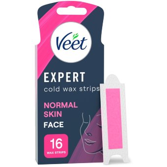 Восковые полоски для лица Veet Expert 16 шт Восковые полоски для лица Veet Expert 16 шт