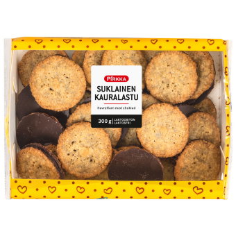 Овсяное печенье с шоколадом Pirkka kauralastu 300 гр Овсяное печенье с шоколадом Pirkka kauralastu 300 гр