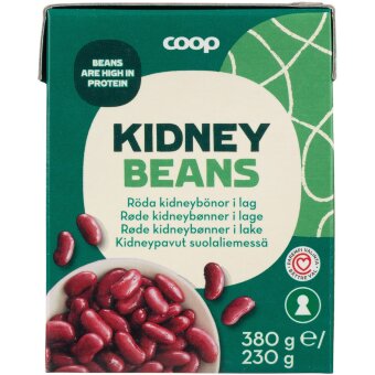 Фасоль kidney в рассоле Coop 380/230 гр Фасоль kidney в рассоле Coop 380/230 гр