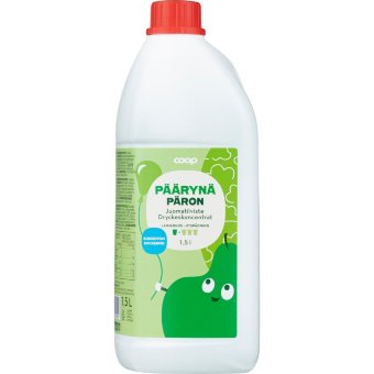 Без сахара концентрат грушевого напитка Coop 1+3 1,5 л
