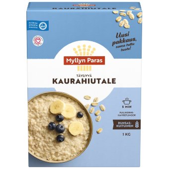 Цельнозерновые овсяные хлопья Myllyn Paras 1 кг