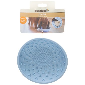 Силиконовый коврик для лизания Beeztees голубой