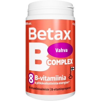 Витамины группы B длительного действия Betax B-Complex усиленные 100 шт Vitabalans Витамины группы B длительного действия Betax B-Complex усиленные 100 шт Vitabalans