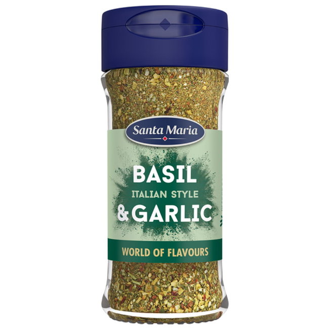 Смесь специй для пасты и овощей SantaMaria (базилик, чеснок) 41 гр Смесь специй для пасты и овощей SantaMaria (базилик, чеснок) 41 гр