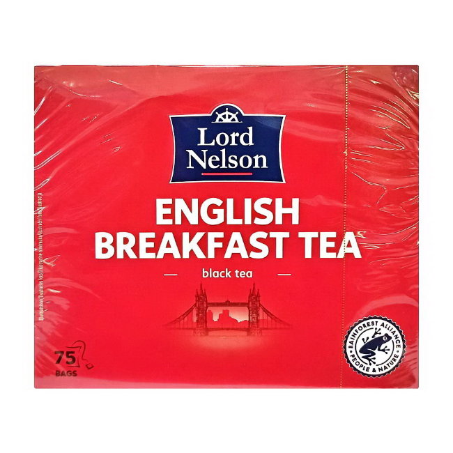 Чёрный чай "Английский завтрак" Lord Nelson English Breakfast 75 шт х 1,75 гр