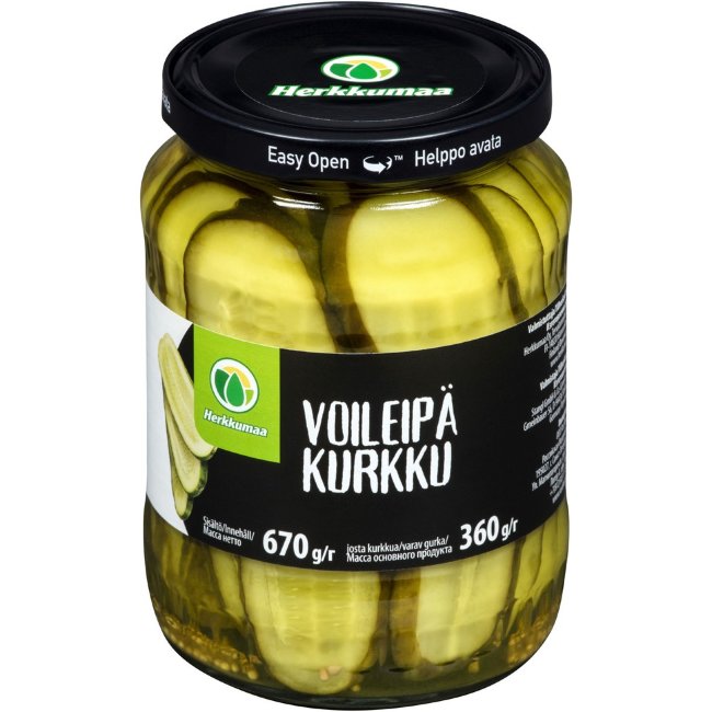 Огурцы Herkkumaa бутербродные 670 гр