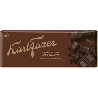 Шоколадная плитка Karl Fazer темный 180 гр