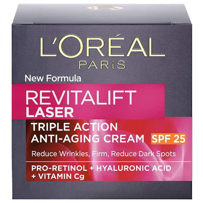 Крем для лица дневной антивозрастной SPF 25 L'Oréal Paris Revitalift Laser 50 мл