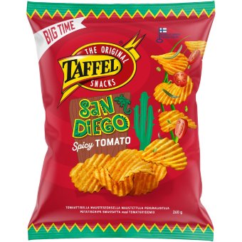 Пряные томатные чипсы Taffel San Diego 260 гр Пряные томатные чипсы Taffel San Diego 260 гр