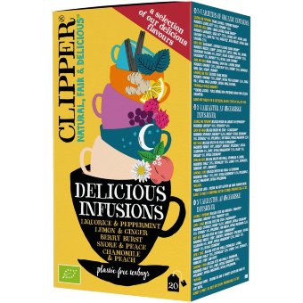 Набор органического травяного чая Clipper Delicious Infusions 20 шт / 38 гр Набор органического травяного чая Clipper Delicious Infusions 20 шт / 38 гр