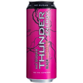 Энергетический напиток Thunder Energy Black Raspberry без сахара 500 мл