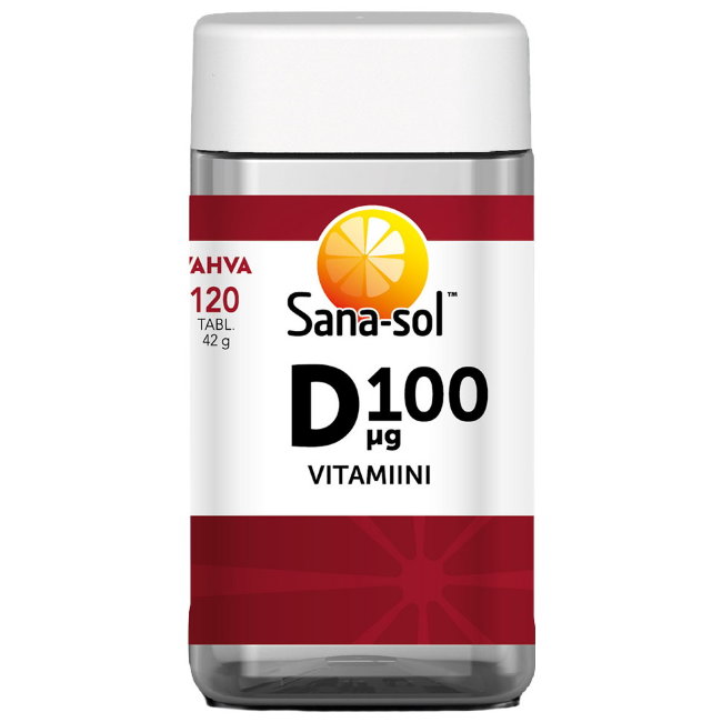 Витамин Д D-vitamiini 100 µg 120 таблеток Sana-Sol Витамин Д D-vitamiini 100 µg 120 таблеток Sana-Sol