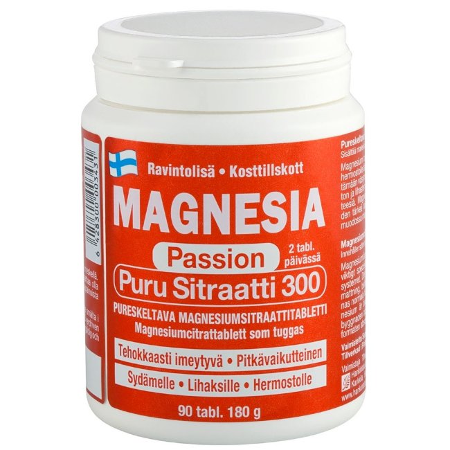 Цитрат магния Magnesia Passion 300 Hankintatukku 90 табл