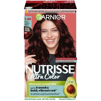 Краска для волос Garnier Nutrisse Ultra Color 2.60 вишневая черная 1 шт Краска для волос Garnier Nutrisse Ultra Color 2.60 вишневая черная 1 шт