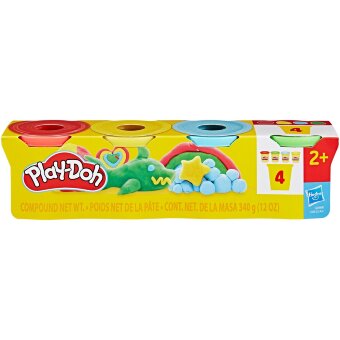 Пластилин Play-Doh 4-упаковки, разных цветов