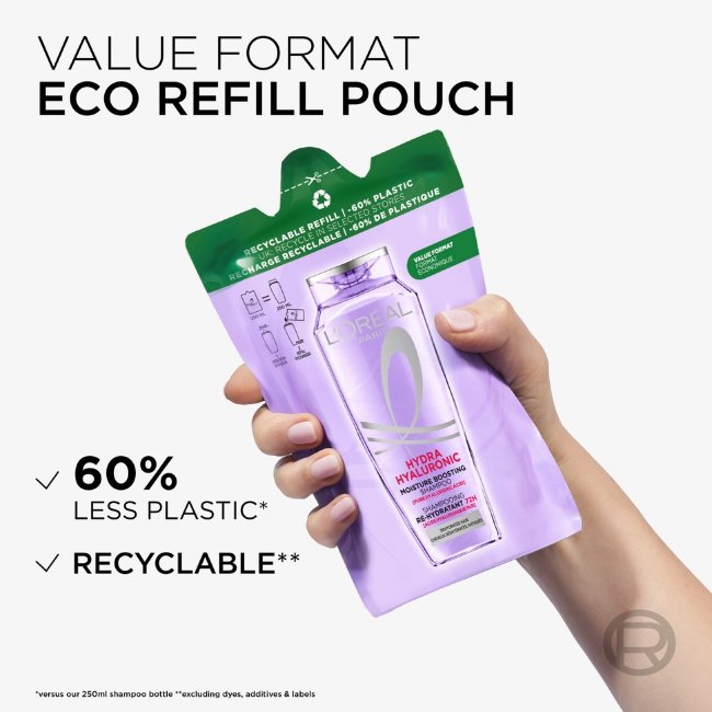 Шампунь L'Oréal Paris Elvital Hyaluron Plump 250 мл запасная упаковка для волос, нуждающихся в увлажнении Шампунь L'Oréal Paris Elvital Hyaluron Plump 250 мл запасная упаковка для волос, нуждающихся в увлажнении