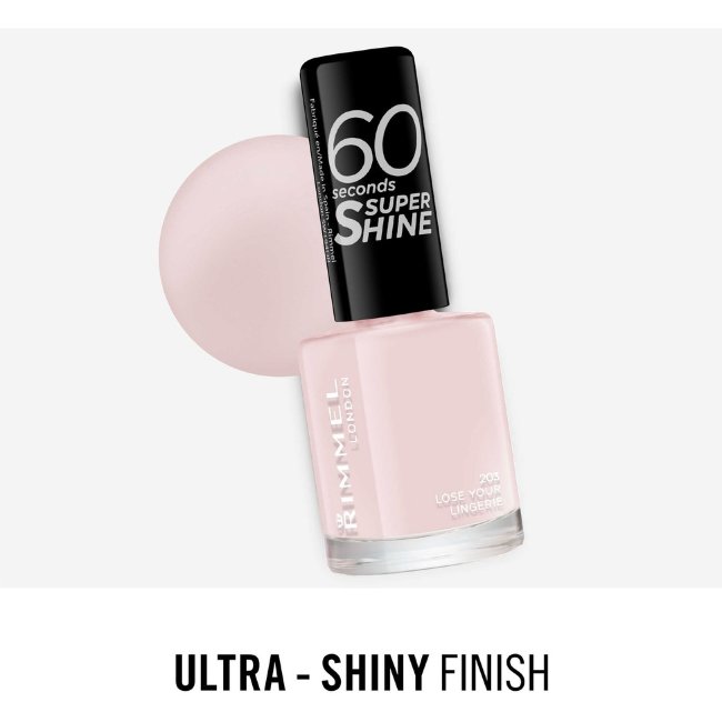 Лак для ногтей Rimmel 8 мл 60 seconds Super Shine 203 Lose Your Lingerie