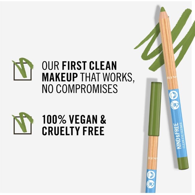 Карандаш для глаз Rimmel Kind & Free Paint it Your Way 1,1 гр 004 мягкий зеленый orchard