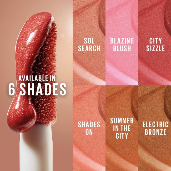 Жидкая румяна Maybelline New York Sunkisser Blush 6,8 мл оттенок Blazing Blush Жидкая румяна Maybelline New York Sunkisser Blush 6,8 мл оттенок Blazing Blush