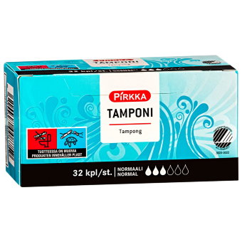 Тампоны Pirkka Normal 32 шт Тампоны Pirkka Normal 32 шт