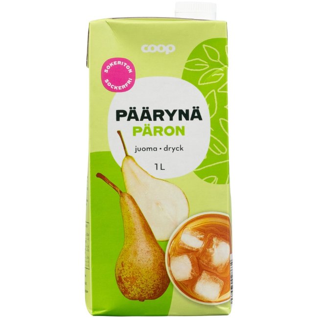 Безсахарный напиток с грушей Coop 1 л