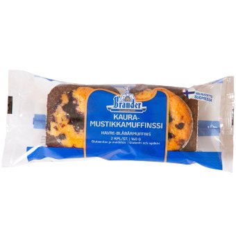 Овсяно-черничный маффин Brander (уп 2 шт) 160 гр Овсяно-черничный маффин Brander (уп 2 шт) 160 гр