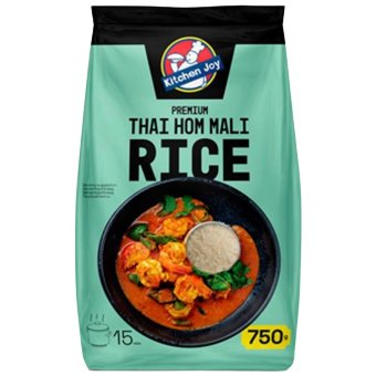 Рис жасмин Thai Hom Mali Kitchen Joy 750 гр Рис жасмин Thai Hom Mali Kitchen Joy 750 гр