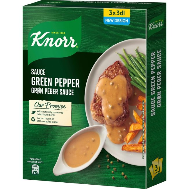 Соус Knorr Viherpippurikastike (уп 3 шт) 66 гр