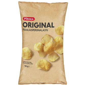 Картофельные чипсы Pirkka ORIGINAL 180 гр Картофельные чипсы Pirkka ORIGINAL 180 гр