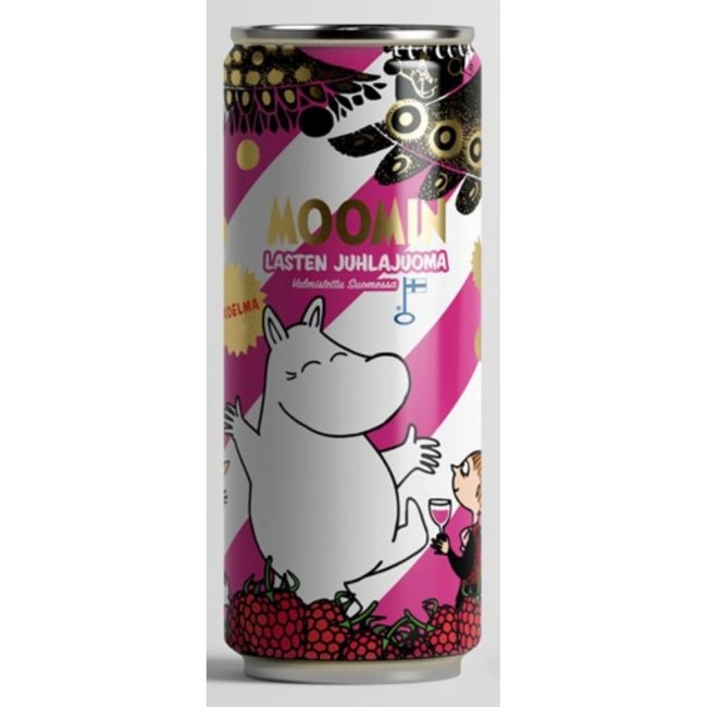 Лимонад Moomin с малиной 0,25 л, банка