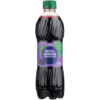 Концентрат сока черной смородины Coop 500 мл Концентрат сока черной смородины Coop 500 мл