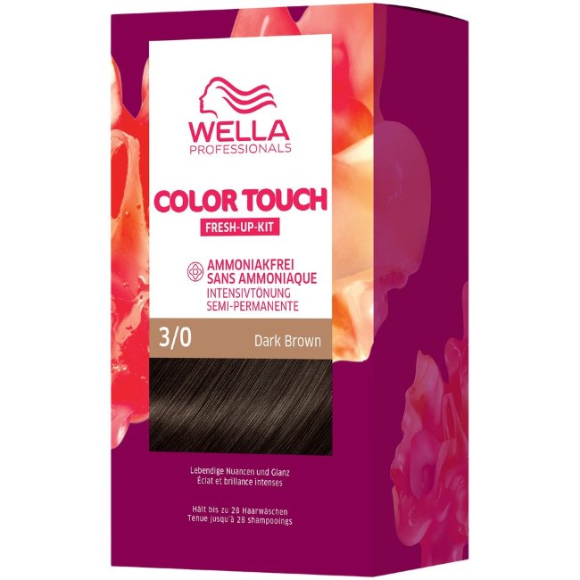 Домашняя краска для волос Wella Professionals Color Touch Pure Naturals темно-коричневый 3/0 130 мл Домашняя краска для волос Wella Professionals Color Touch Pure Naturals темно-коричневый 3/0 130 мл