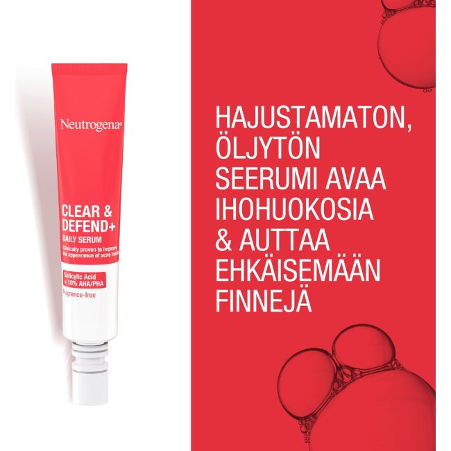 Сыворотка для лица Neutrogena Clear&Defend+ Daily Serum 30 мл Сыворотка для лица Neutrogena Clear&Defend+ Daily Serum 30 мл