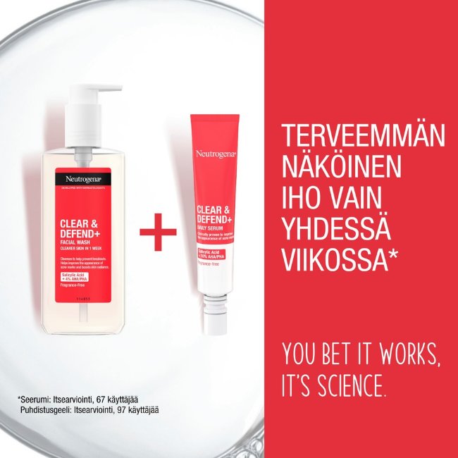 Сыворотка для лица Neutrogena Clear&Defend+ Daily Serum 30 мл Сыворотка для лица Neutrogena Clear&Defend+ Daily Serum 30 мл