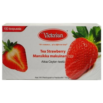 Чай Victorian (чёрный с клубникой) 100 шт Чай Victorian (чёрный с клубникой) 100 шт