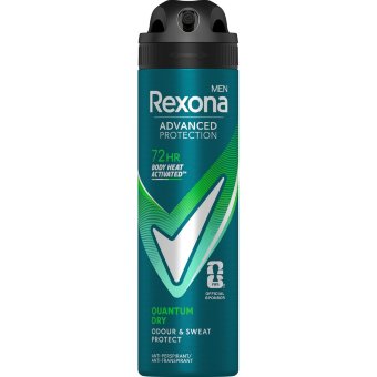 Антиперспирант-дезодорант Rexona Men Advanced Protection Quantum Dry аэрозоль для мужчин 150 мл