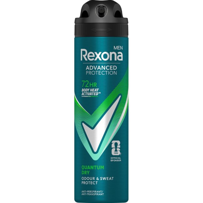 Антиперспирант-дезодорант Rexona Men Advanced Protection Quantum Dry аэрозоль для мужчин 150 мл Антиперспирант-дезодорант Rexona Men Advanced Protection Quantum Dry аэрозоль для мужчин 150 мл