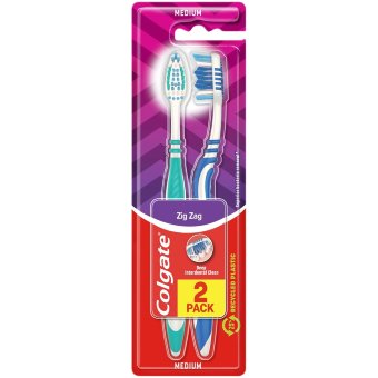 Зубная щетка (средней жесткости) Colgate ZigZag  2 шт