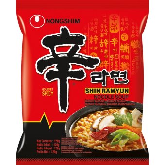Корейская огненная лапша Shin Ramyun Spicy 120 гр Корейская огненная лапша Shin Ramyun Spicy 120 гр