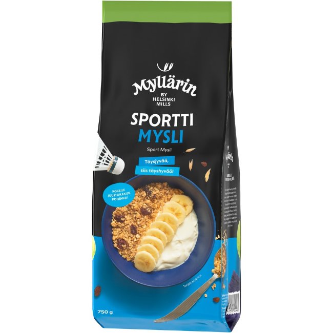 Хрустящая спортивная мюсли Myllärin 750 гр
